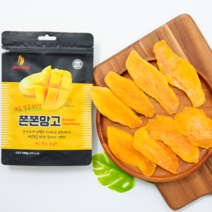 쫀쫀 건망고 건조망고, 10개, 100g