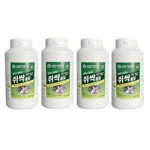 잘먹고 잘죽는 강력 쥐약 쥐싹올킬 500g 쥐 알약 덩어리 살서제, 4개, 1개입