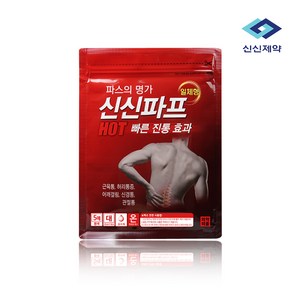 신신제약 신신 파프 핫 파스, 10개입, 5개