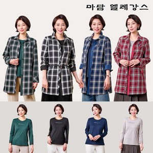 마담엘레강스 [마담엘레강스] 체크 러브 자켓+블라우스 세트(2종)