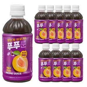 푸푸룬 맛있는 푸룬주스 올리브영 추천템 직빵주스, 10개, 340ml