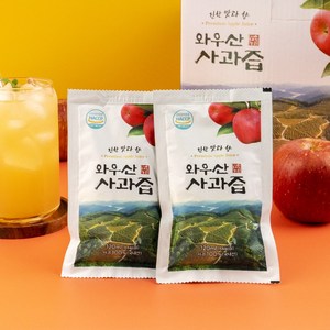 안동 대도농원 명품 와우산 사과즙 120ml, 50개