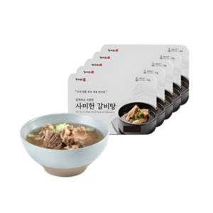 사미헌 갈비탕 진한국물, 1kg, 5개