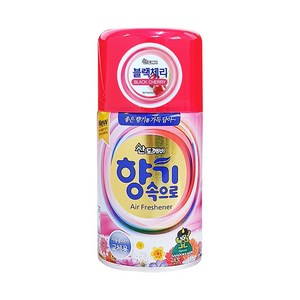 산도깨비 방향 탈취 자동분사기용 향캔 리필 블랙체리, 10개
