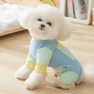 반려동물 쿨티 방충 아이스 강아지 UV차단 티셔츠, 옐로우, 1개