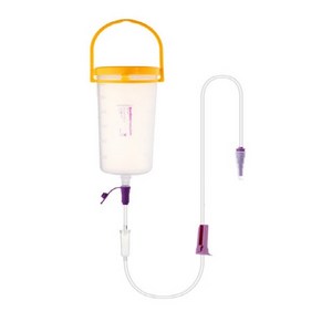 Ucomfo 피딩세트 600mL NON PVC 피딩통+피딩줄 유랩케어출고, 1개