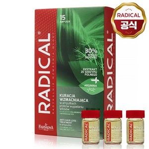 [공식수입] 래디컬 모발강화 두피 앰플, 15개, 5ml