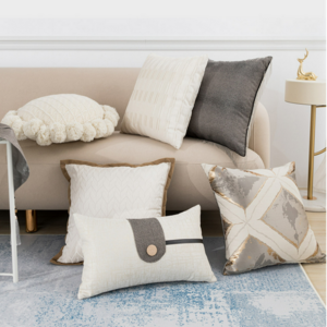 빅무드 럭셔리 쇼파 쿠션 솜포함, 실버태슬