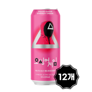 넷플릭스 오징어게임 에너지음료 후르츠펀치, 12개, 500ml