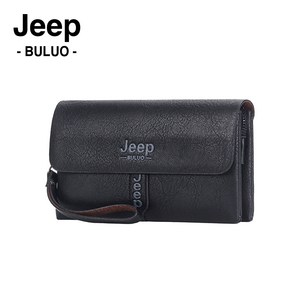 JEEP BULUO 남성 가죽 클러치백 남자 데일리 소지품 보관 장지갑 일수 가방