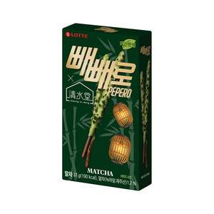 청수당 한정판 빼빼로 말차, 37g, 10개