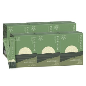 바른 곡물효소 누룽지맛, 90g, 6개