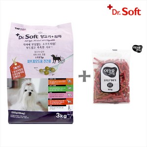 더독 닥터소프트 말랑한 소프트 사료 + 사은품, 9-1.양고기 감자 전견 3kg 1개