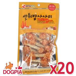 써니 강아지간식, 20개, 70g, 쌀튀밥 아령사사미 70g