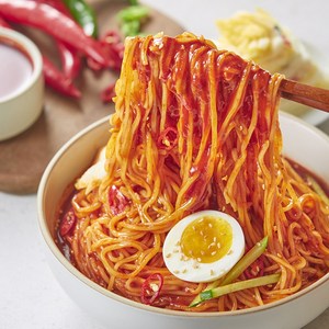 [송주불냉면] 로시 비빔국수 (매운맛조절) 2인분, 860g, 1개