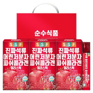 순수식품 석류 저분자 콜라겐 젤리 스틱, 300g, 3개