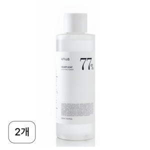 아누아 어성초 77 수딩 토너, 2개, 250ml