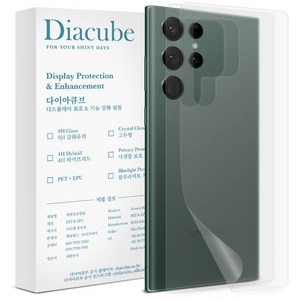 다이아큐브 지문방지무광후면2매+유광후면2매 외부 보호필름, 1세트