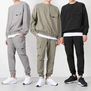 벤티브 남성 포켓윈드맨투맨 포켓윈드조거 트레이닝 복