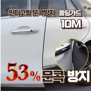 인디고휠 문콕방지 몰딩가드 10M 블랙, 1개
