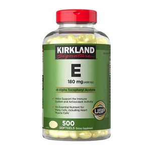 Kikland Vitamin 커클랜드 비타민 E 400IU 500소프트젤, 1개, 500정