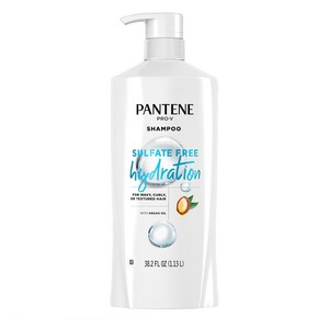 Pantene Sulfate Fee Hydation Shampoo with Agan Oil 설페이트 하이드레이션 샴푸 아르간 오일 1.13L, 1개