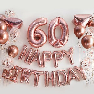 파티용품 데코장식 부모님생신 로즈골드 감성 회갑, 환갑 홈파티세트