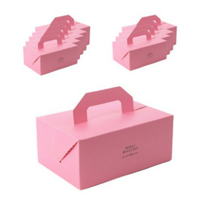 멕시 핸들박스 20 x 13.5 x 9 cm, 핑크, 10개