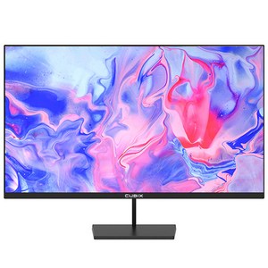 큐빅스 IPS 패널 80.58cm 32인치 컴퓨터 모니터 FHD 75Hz 내장스피커 게이밍 사무용 CX-320F75 벽걸이 모니터암 사용가능, CX320F75(무결점), 80cm