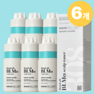 비엘모 두피토너 대용량(탈모완화 기능성) 벤스랩 오리지널 BLMo-308, 6개, 120ml