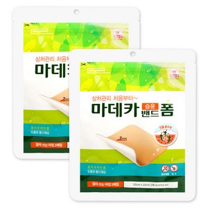 동국제약 마데카 습윤밴드 폼타입 2mm 드레싱 x 2개 마데카 폼 반창고