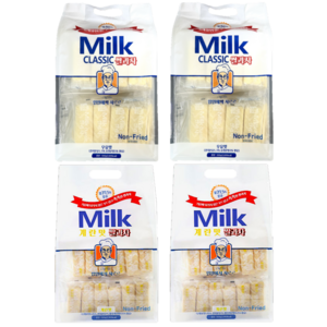 밀크 클래식 쌀과자 우유맛 + 계란맛, 2세트, 500g