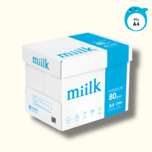 miilk 한국제지 복사용지 80g