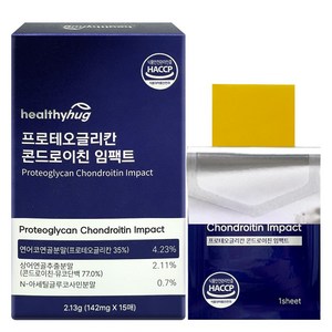 프로테오글리칸 콘드로이친 임팩트 필름 식약처 HACCP 인증 연어코 연골 추출물, 1개, 15매