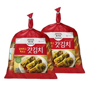 종가 매장정품 종가집 갓김치 1kg x 2개 [2kg] 34027 65491