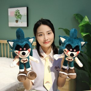 국내무배 당일배송 sonic exe 소닉 벨빗게임 재미있는 자동차 봉제인형 40cm, 그린, 1개