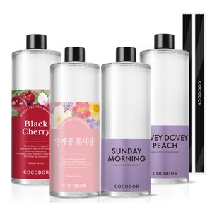 코코도르 디퓨저 리필, 양재동꽃시장, 500ml, 4개