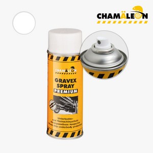 카멜레온 프리미엄 언더코팅 스프레이 500ml 검정/흰색/회색, 흰색_38015, 1개