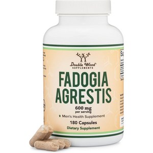 더블우드 강력 남성정력제 테스토스테론 부스터 Fadogia Agestis 600mg 서빙 180 캡슐, 180캡슐, 1개, 180정