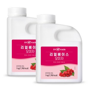 흥국 리얼베이스 오미자 1kg, 1L, 2개