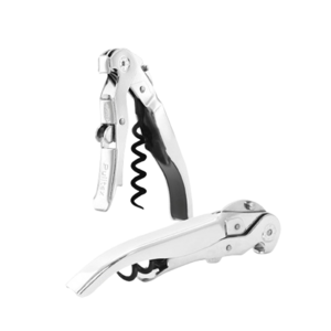 풀텍스 클릭컷 버튼레버 코르크스크류 와인오프너, 1개, 크롬