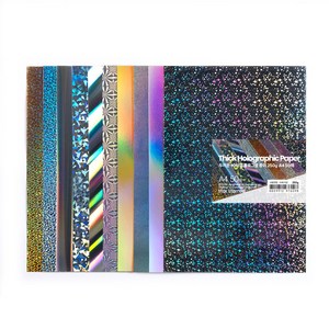 star starred 두꺼운 10타입 홀로그램 종이(Thick Holographic Paper), 250g A4 50매