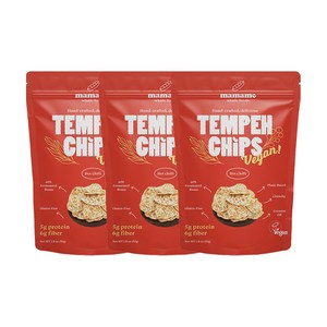 마마메 템페 칩스 핫칠리 50g, 3개