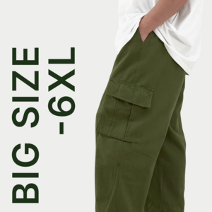 [2XL-6XL]블루제이 코튼 다트 와이드핏 빅사이즈 카고팬츠