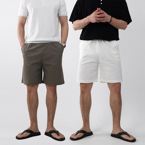 남자린넨반바지 남자흰색반바지