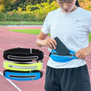 rnrn 러닝벨트 마라톤 런닝가방 밴드 베이직, 블랙, 1개