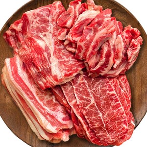 [살살녹는] 소고기 모듬세트 (살치살+갈비살+부채살+우삼겹), 800g, 1세트