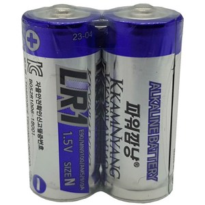 파워깜냥 알카라인 배터리 1.5V 사이즈N 건전지 LR1 - 2알 (벌크), 1개, 2개입