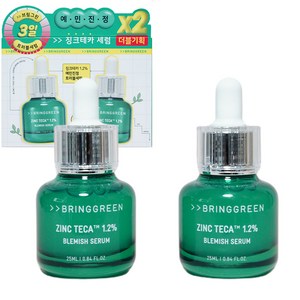 브링그린 징크테카 1.2% 여드름 트러블 세럼 x 2EA [본사정품 BRINGGREEN], 2개, 25ml