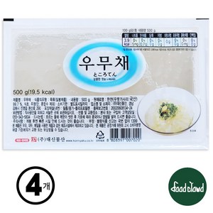 대신물산 우무채 우뭇가사리, 500g, 4개